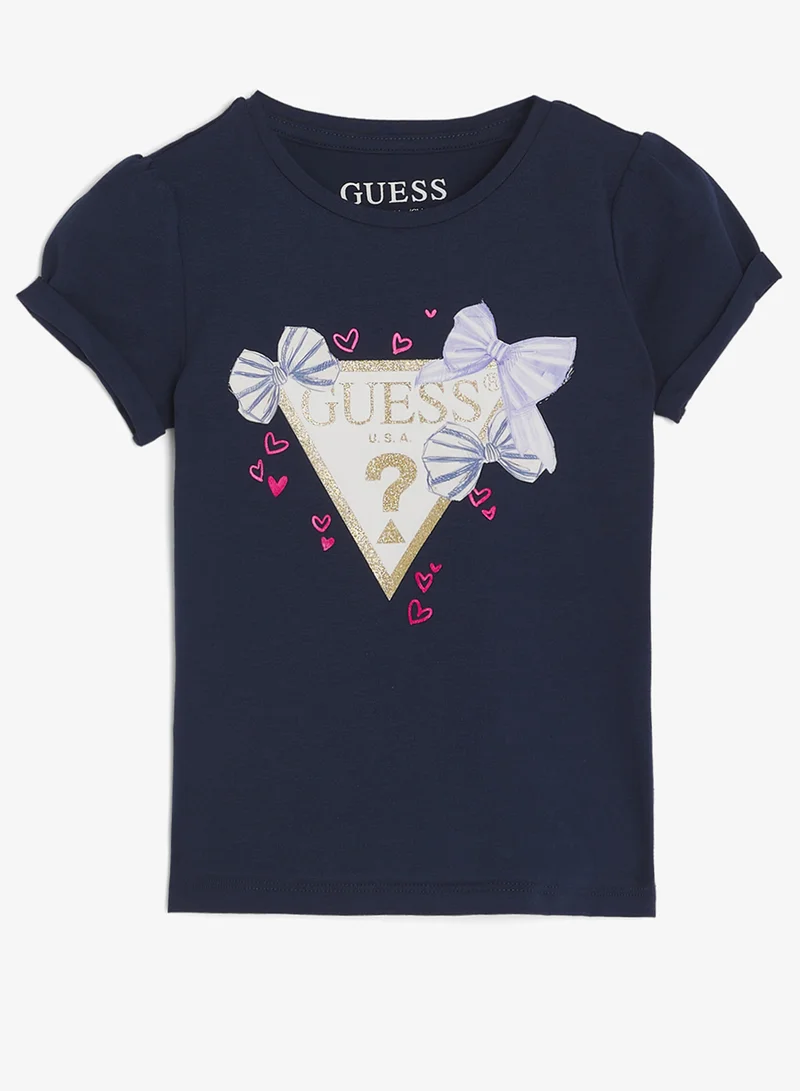 GUESS Infant Crew Neck T-Shirt And Skirt Set
